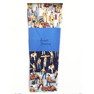 Pride YMCA Bed Runner Cowboy Construction Worker Fireman 80" x 26.5"